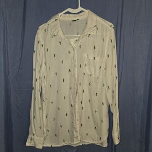 Old Navy Cactus Button Down Shirt